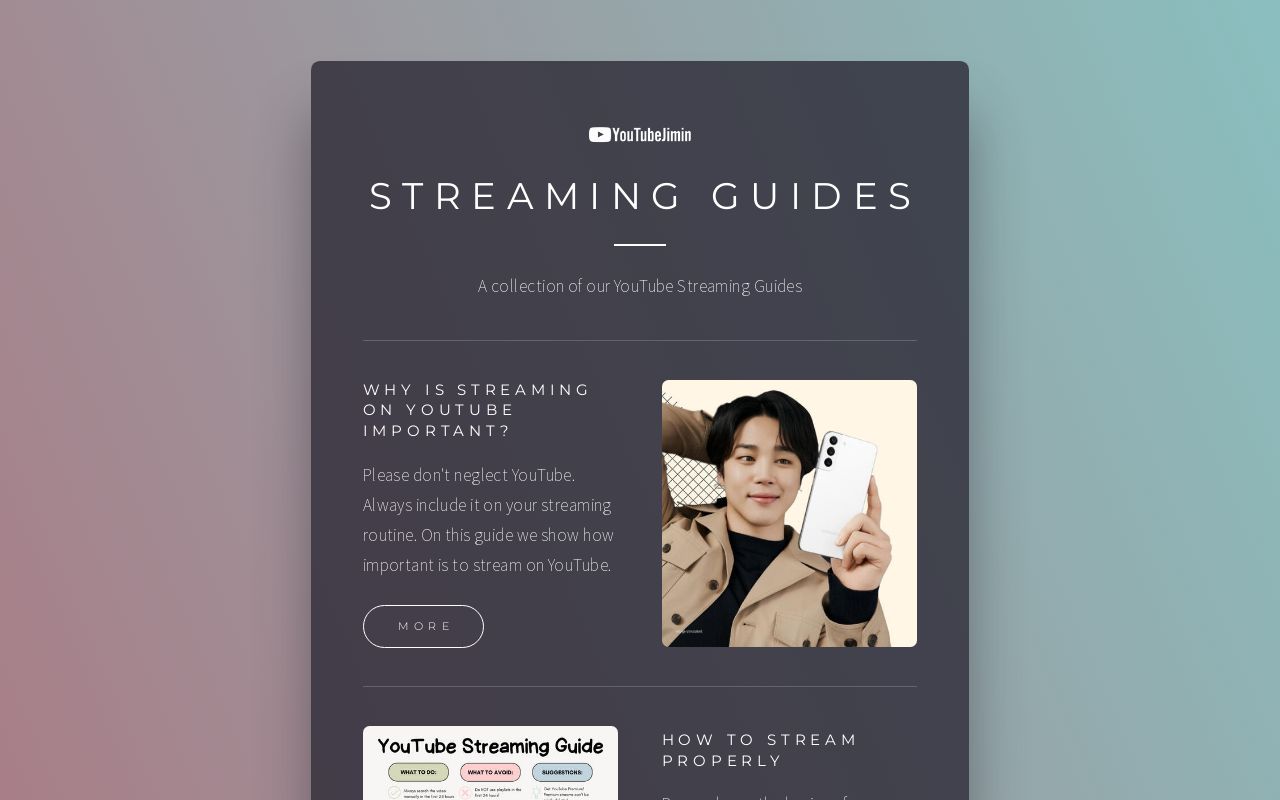 YouTube Streaming Guides